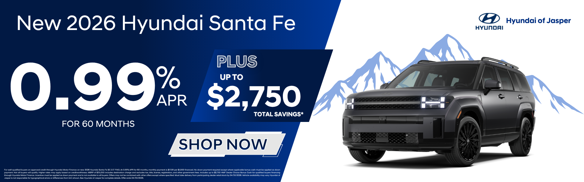 New 2026 Hyundai Santa Fe