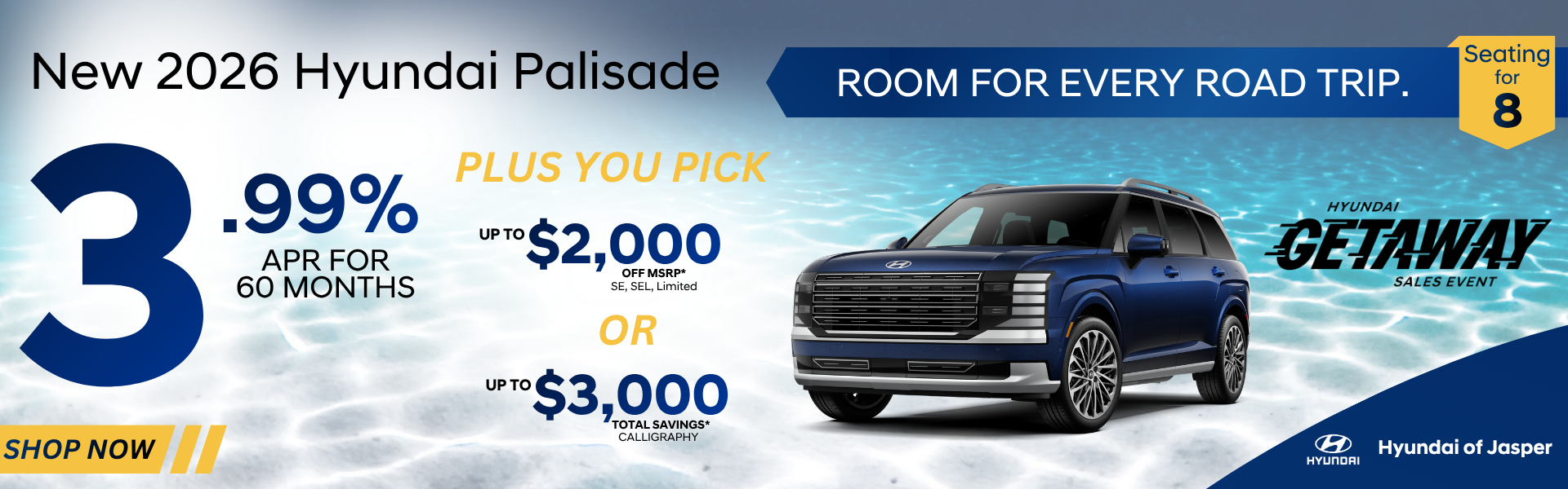 Hyundai Palisade APR Offer