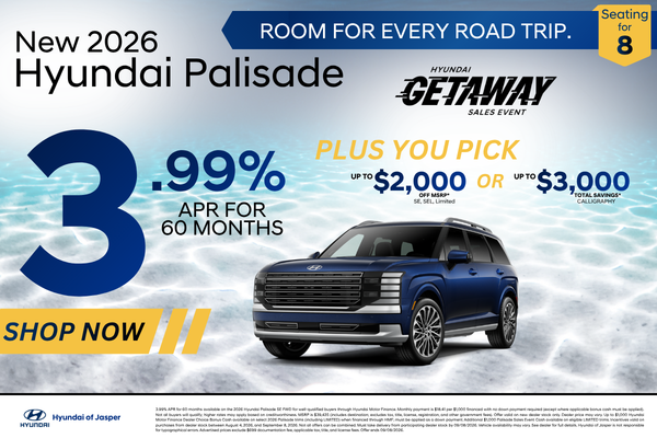 Hyundai Palisade APR Offer