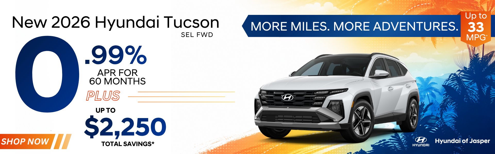 New 2026 Hyundai Tucson APR Offer