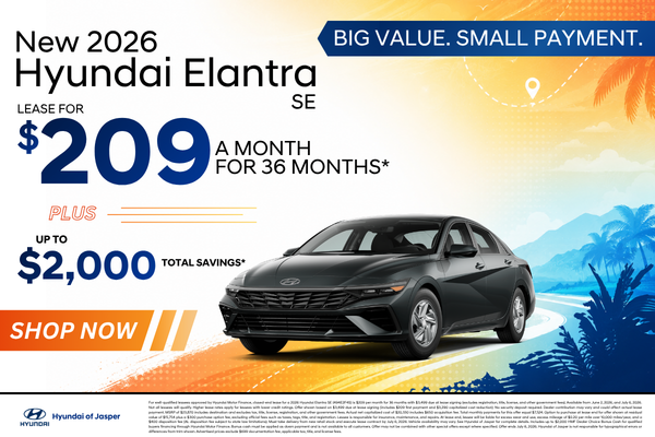 New 2026 Hyundai Elantra SE APR Offer