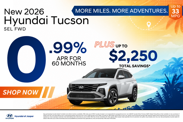 New 2026 Hyundai Tucson APR Offer