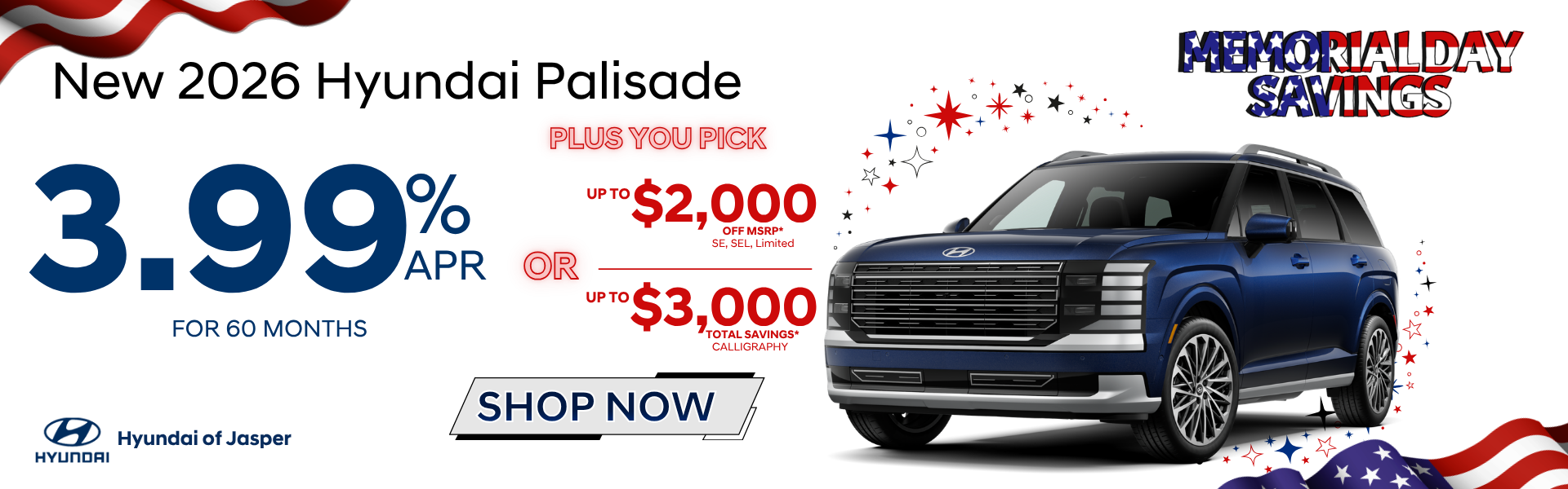 2026 Hyundai Palisade APR Offer